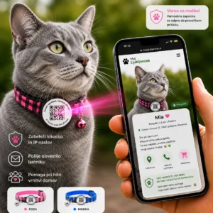 Pametna QR ovratnica za mačke